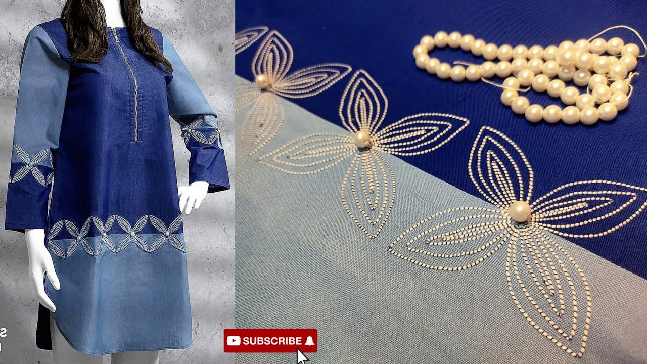سادہ سلائی مشین سے کریں خوبصورت امبرائیڈری Easy Sewing machine embroidery with anchor thread  2021