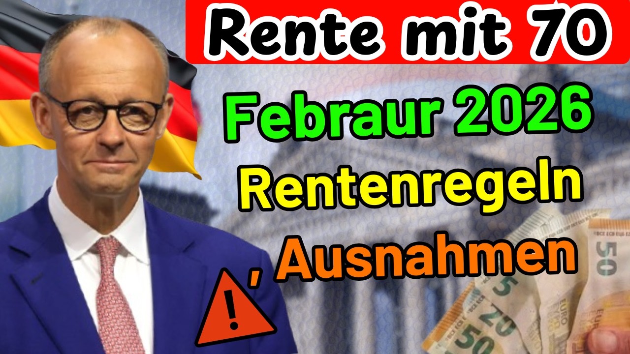⚠️ Rente mit 70 kommt 2026! Neue Rentenregeln, Ausnahmen & Ihre Rechte – Rentenpolitik Deutschland