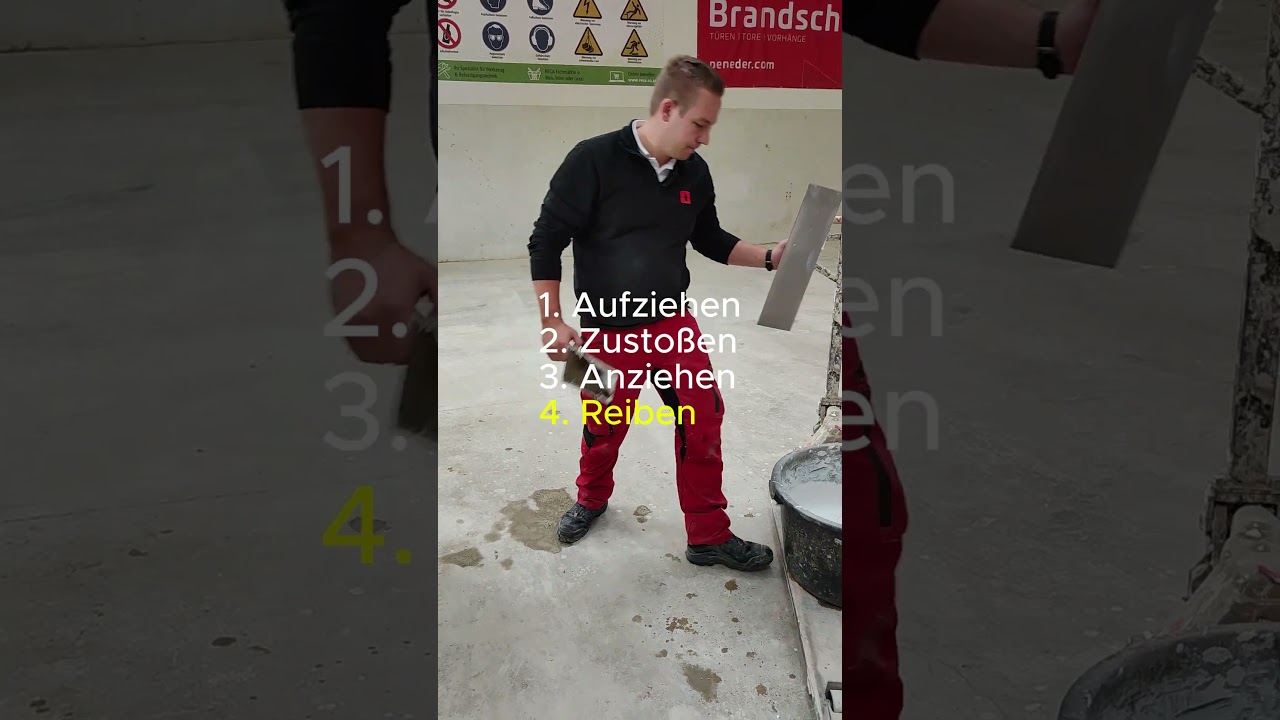 Franz erkl&auml;rt: Den Feinputz #hochbau #maurer #handwerk #feinputz