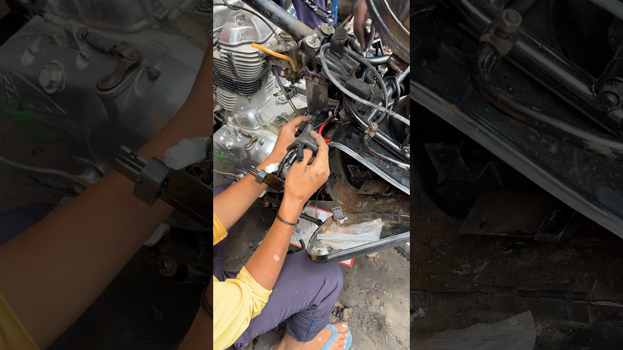 Royal enfield standard bs4 wiring change #bullet350