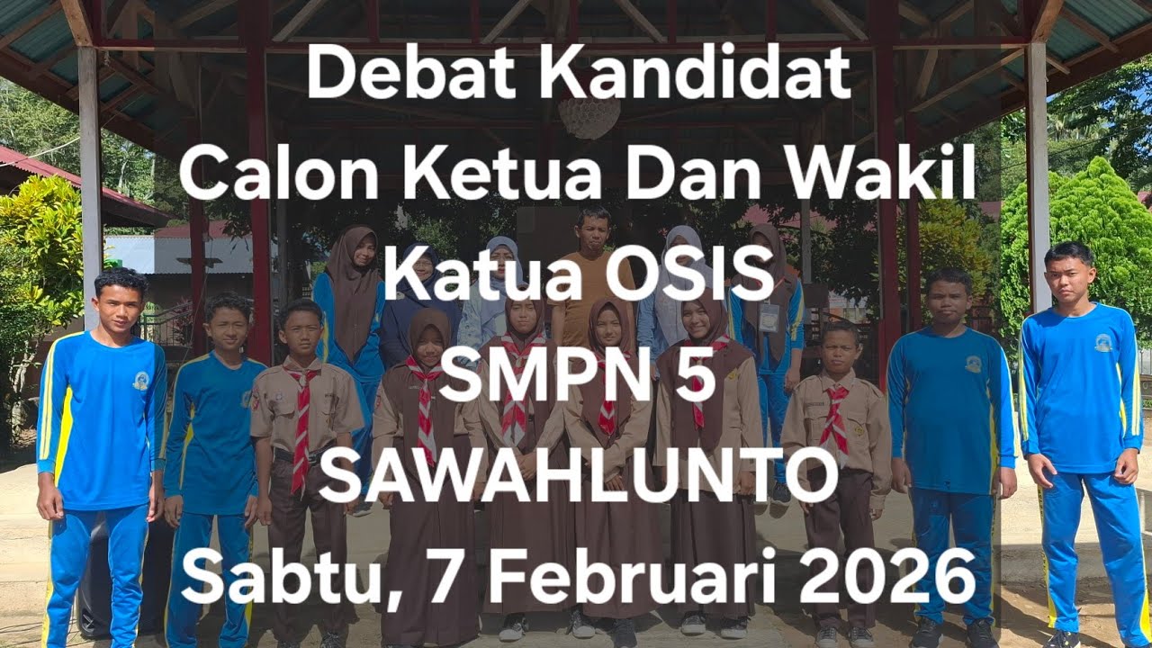 Debat Kandidat Calon Ketua dan Wakil Ketua OSIS SMPn 5 Sawahlunto
