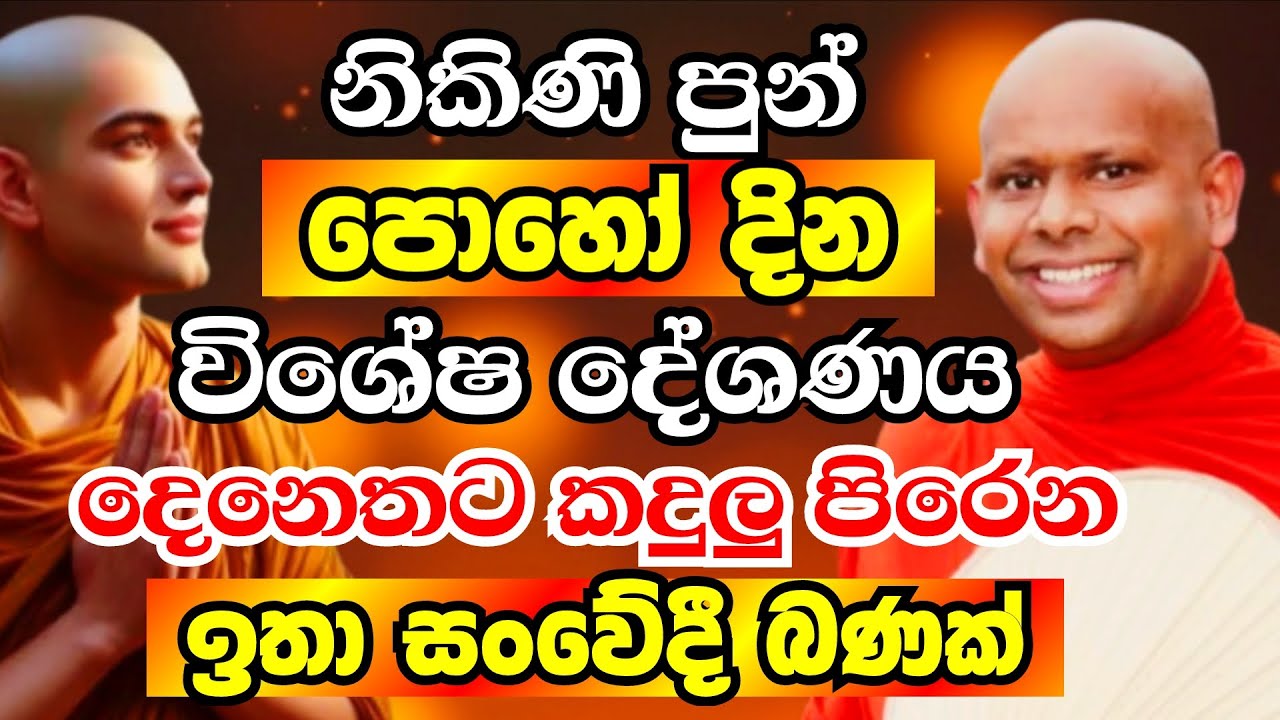 නිකිණි පුන් පොහෝ දින විශේෂ සද්ධර්ම දේශණය - වැලිමඩ සද්ධාසීල හිමි | Ven Welimada Saddaseela Thero 2025