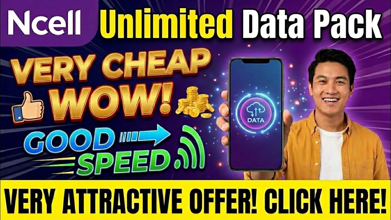 Ncell Unlimited Data Pack Kasari Line | Ncell Unlimited Data Pack 1 Month | Ncell Unlimited Data