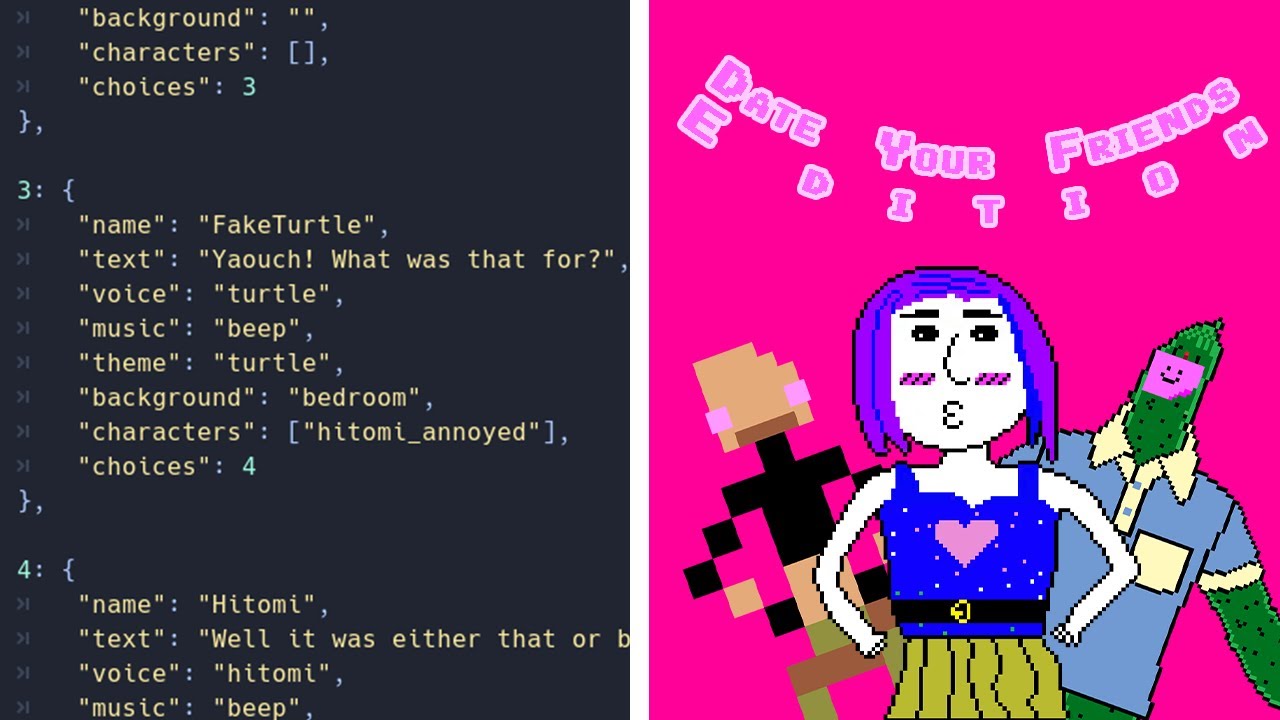 Learning Dialog Trees By Making A Dating Sim - First Year Devlog #3