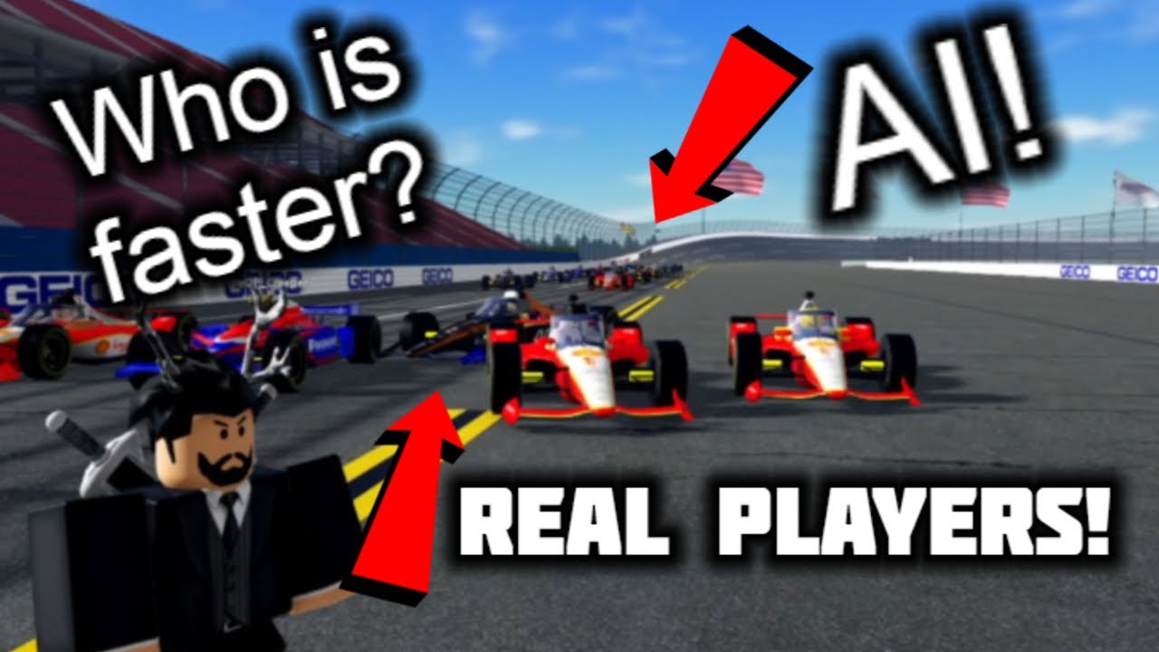 Real Players Race AI in ROBLOX! | Pummu Talladega (Roblox)