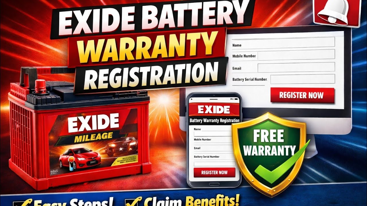 Exide battery online warranty registration|paper less |#marutisuzuki #automobile #exidebattery 