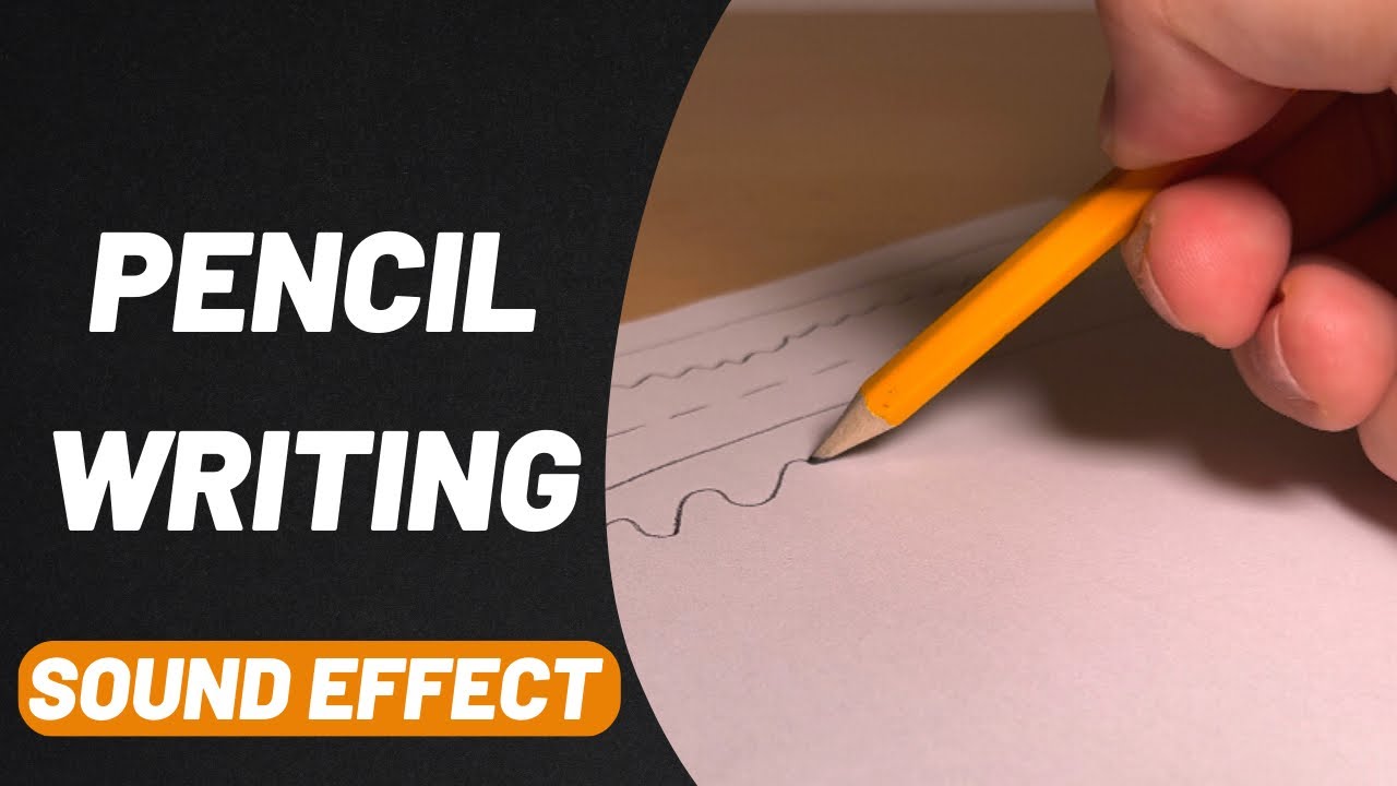 Pencil Writing, Drawing and Scribbling Sound Effect Stereo High Quality 96kHz