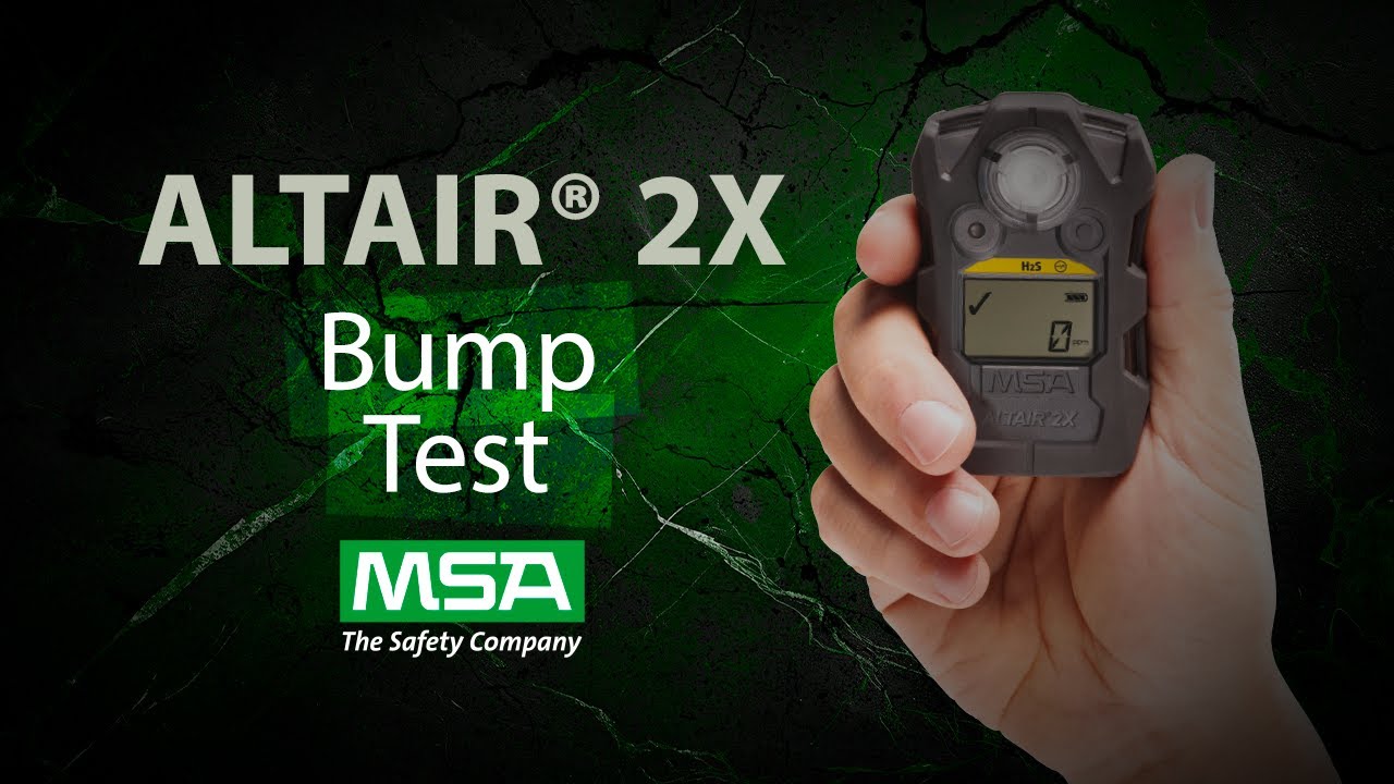 Altair® 2X |  Cómo hacer una prueba de calibración rápida (bump test)