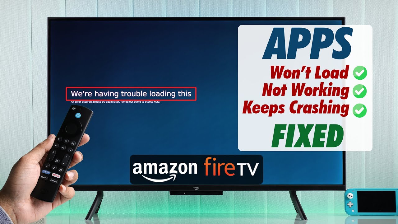 Amazon Fire TV: How To FIX Apps Not Working! [Crashing/Not Loading]