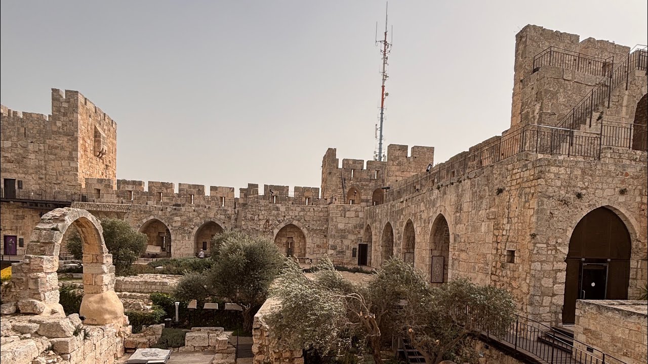 At Tower of David Museum in Jerusalem 