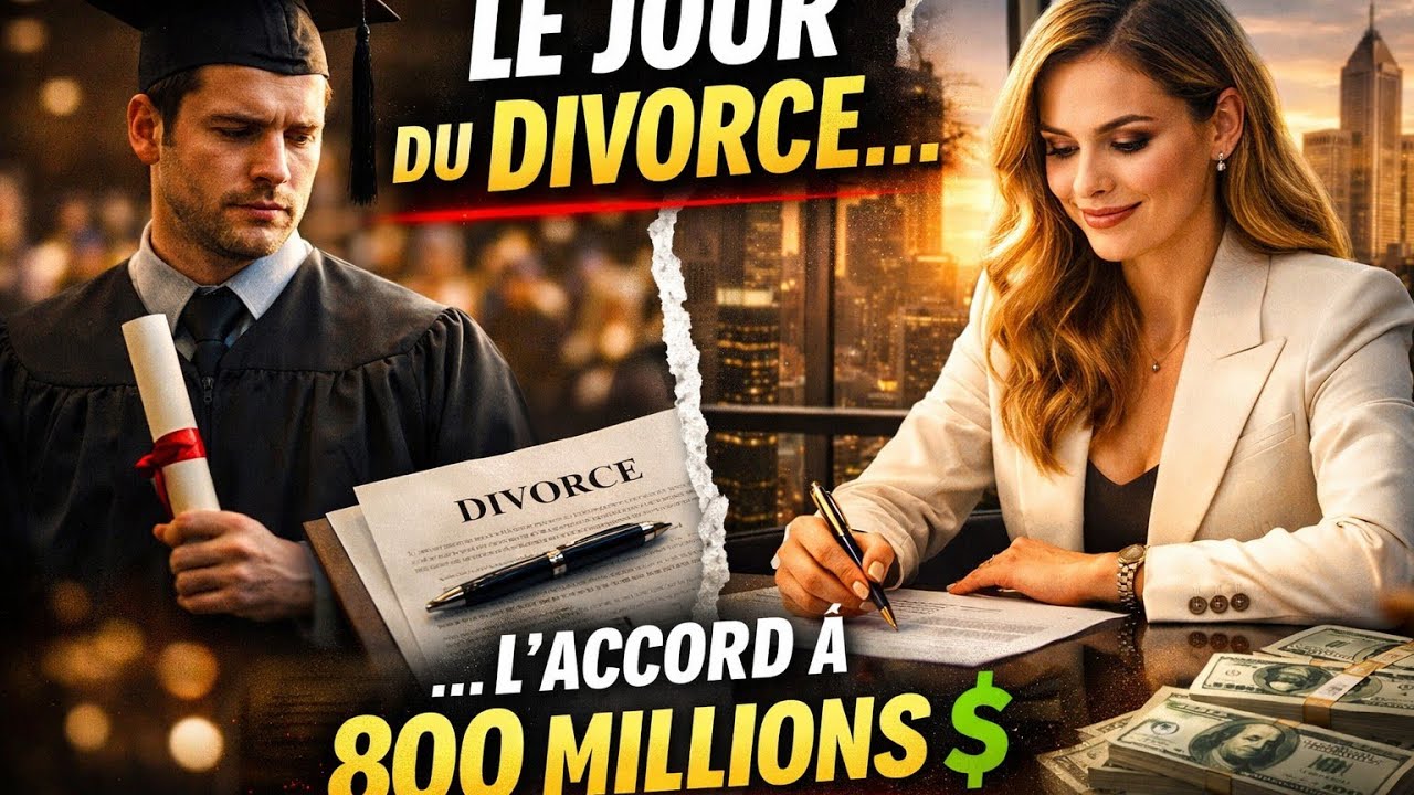 Il signe le divorce le jour de son diplôme… sans savoir qu’elle conclut un accord à 800 millions $