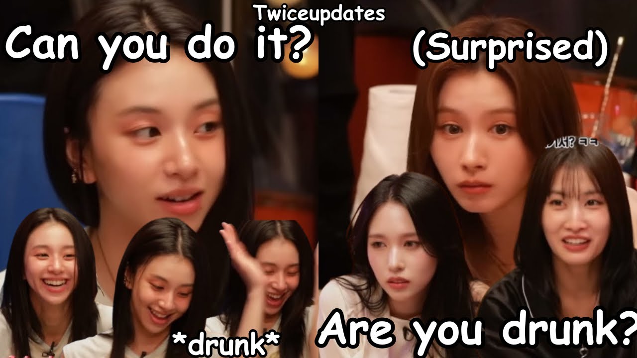 drunk chaeyoung wants MISAMO to dance tipsy mina can’t resist chaeyoung * twice unnies supportive*