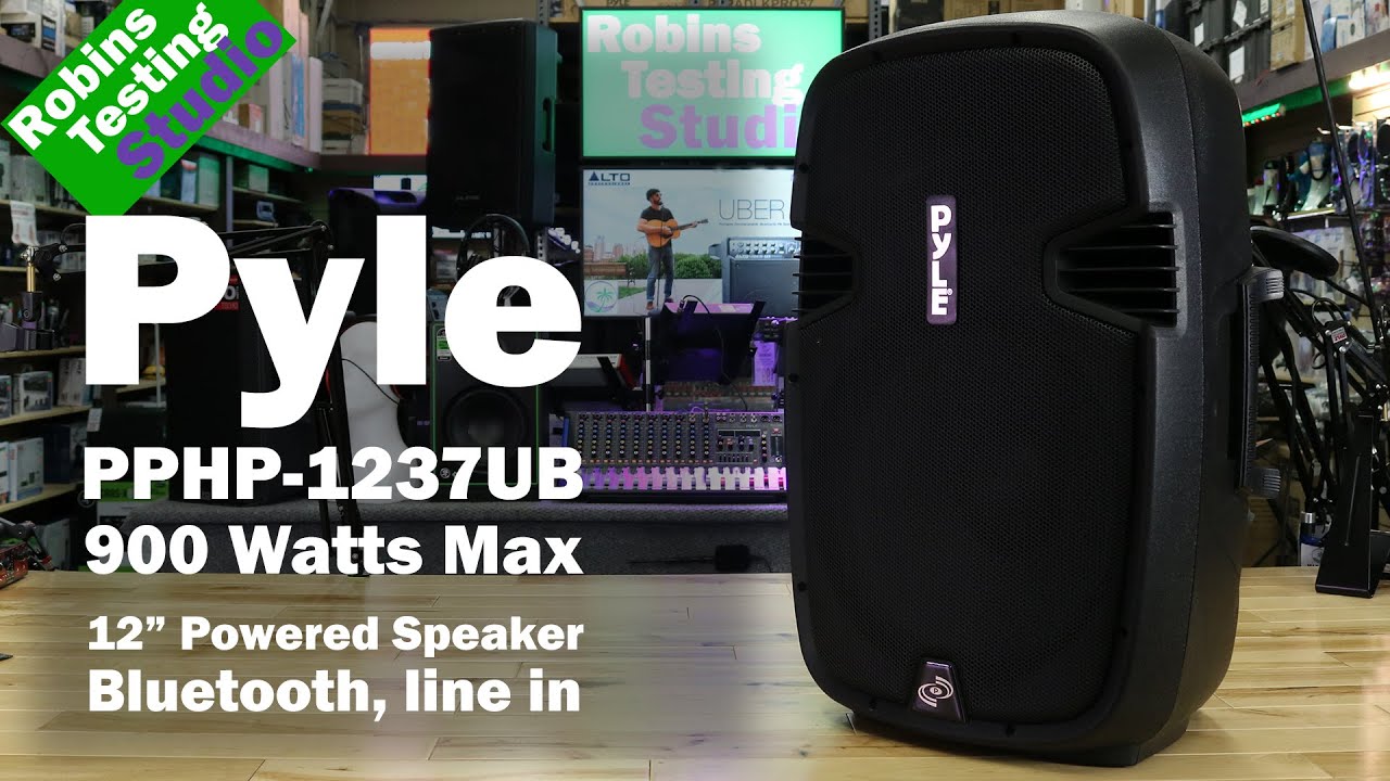 Overview Pyle PPHP1237UB 12-Inch 900 Watt PA Speaker with Mic & Bluetooth