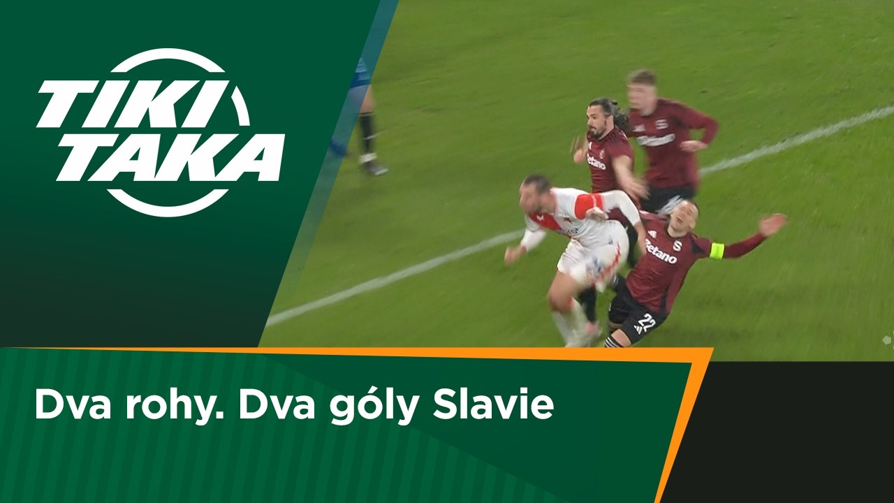 TIKI-TAKA: Dva rohy. Dva góly Slavie
