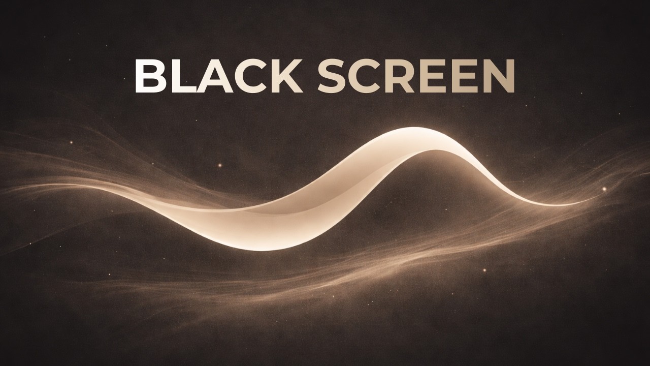 Brown Noise Black Screen for ADHD | 10 Hours | No Loop