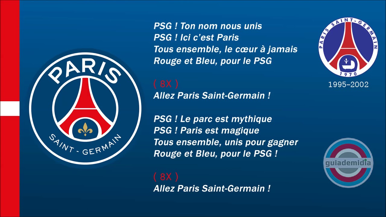 Hino do PSG ( França ) | Hino do Paris Saint-Germain / Versão: 2010