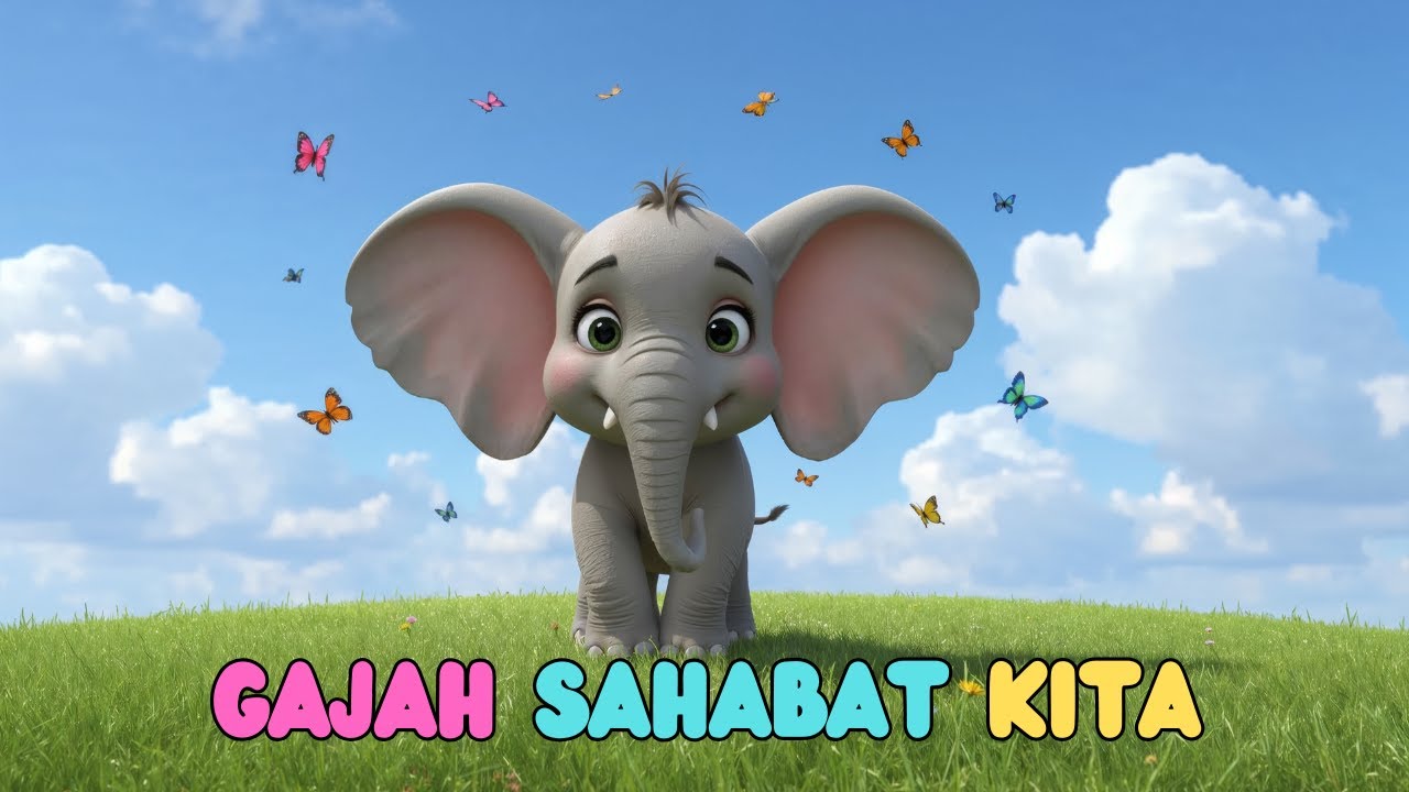 Lagu Anak Indonesia GAJAH SAHABAT KITA  #laguanakindonesia #laguedukasi