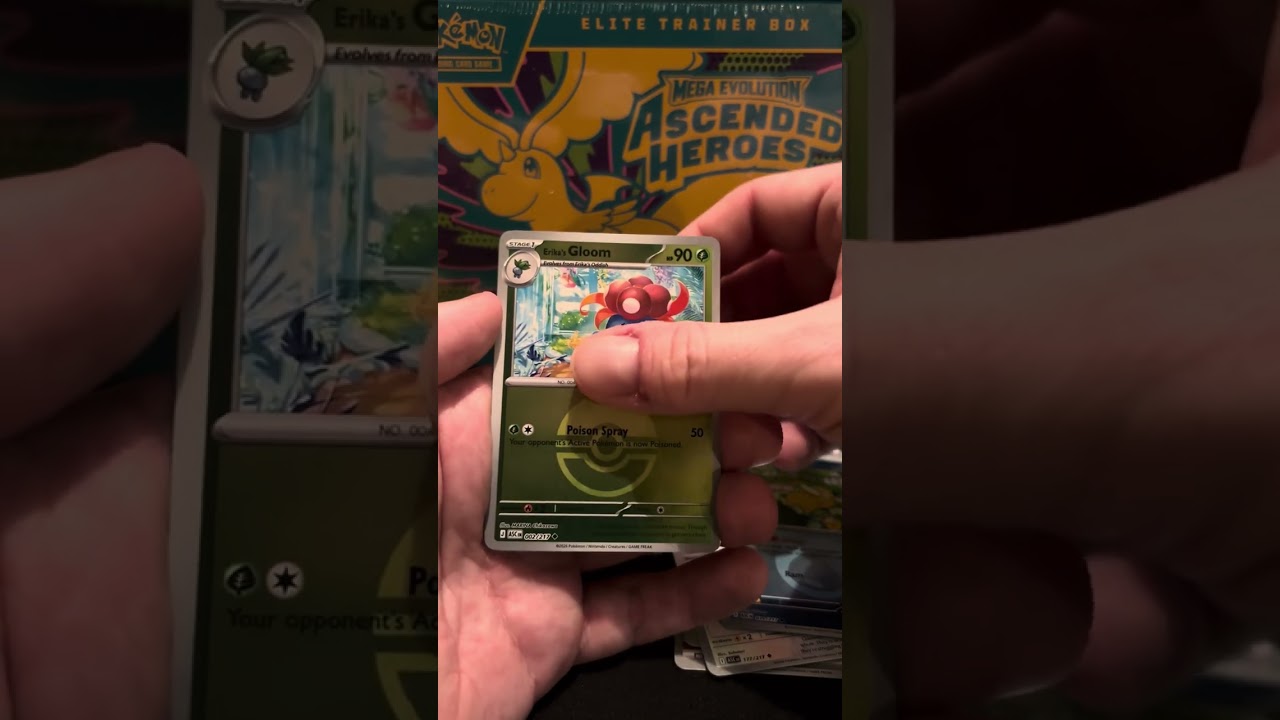 First time opening a pack of Pokémon cards. Ascended Heroes.