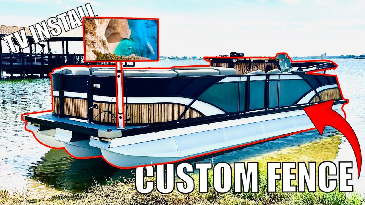 Installing a TV on my Pontoon Boat!! - Episode 10