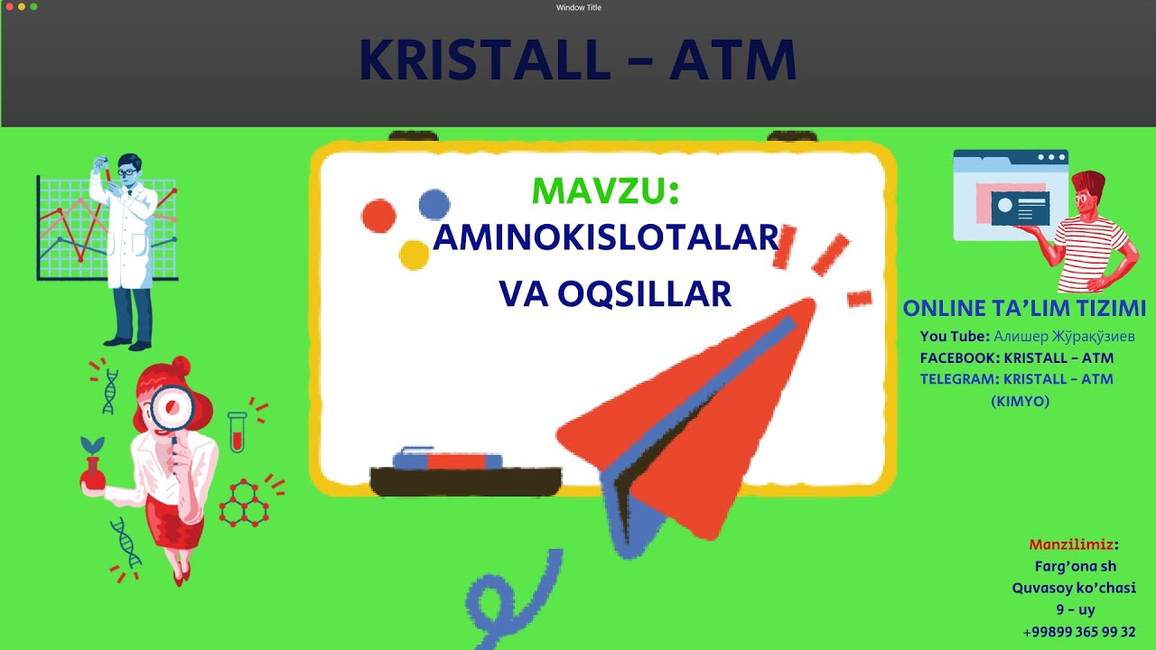 AMINOKISLOTALAR VA OQSILLAR