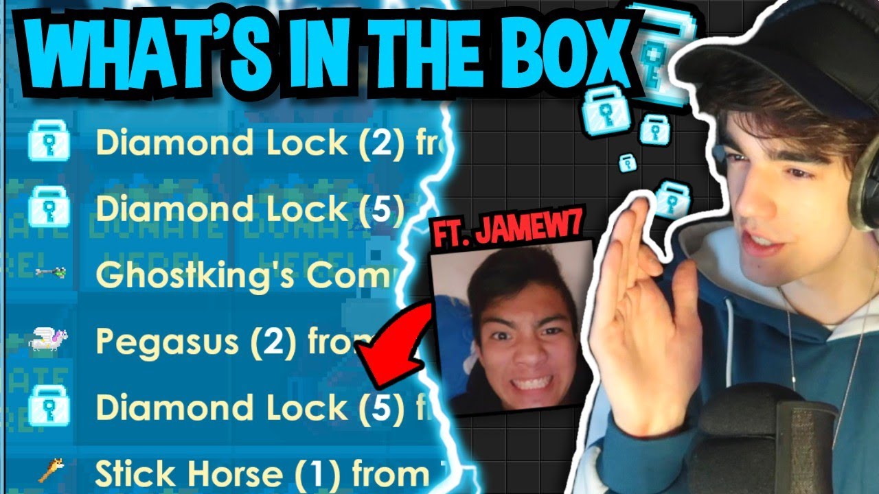 WHAT'S IN THE BOX - ft. JAMEW7?! | Growtopia