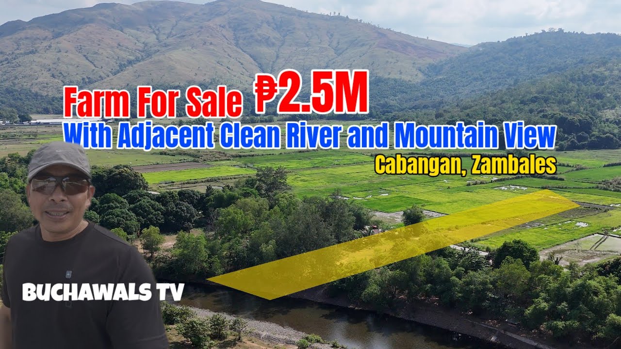 Residential with Adjacent River and Vegetable Farm or Rice Field