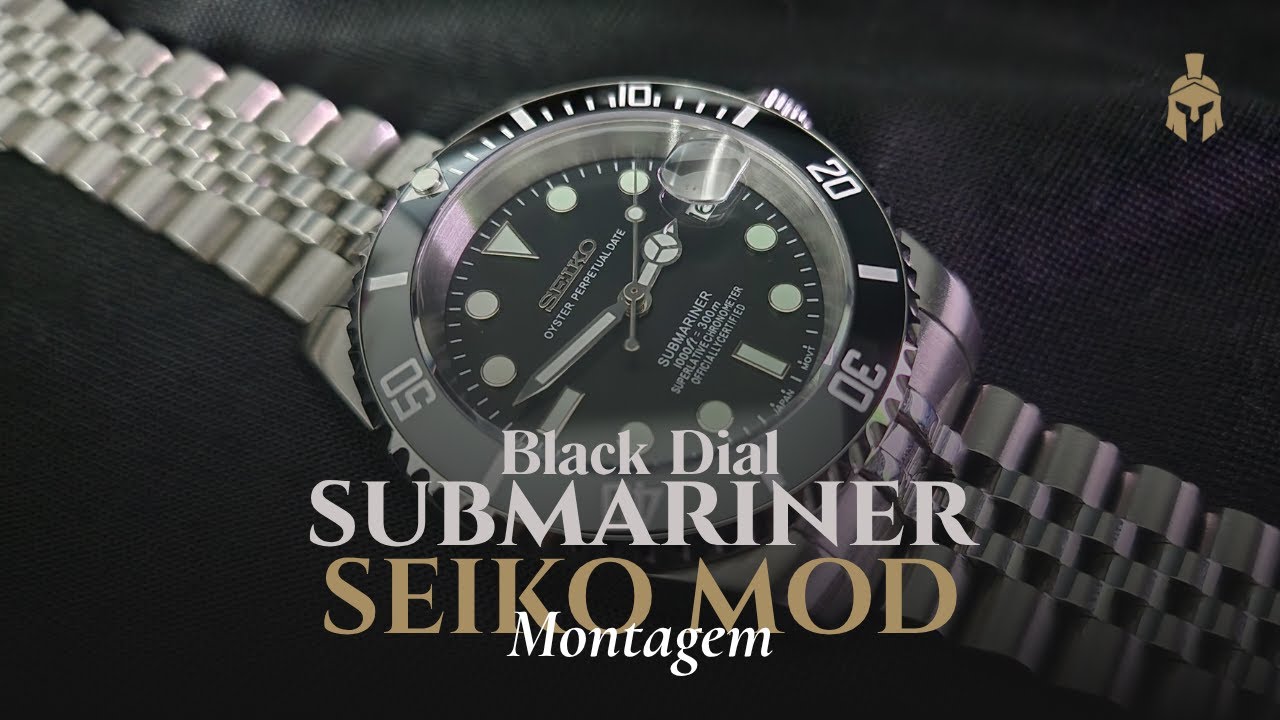 Montando um Submariner Black Dial - Seiko Mod