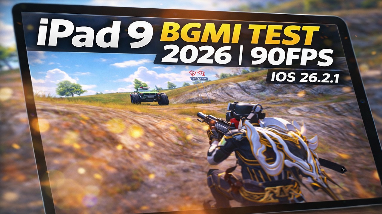 iPad 9 BGMI 90FPS Test 😱 | iOS 26.2.1 Gameplay | 2026 Ultra Smooth | Lag or No Lag ?