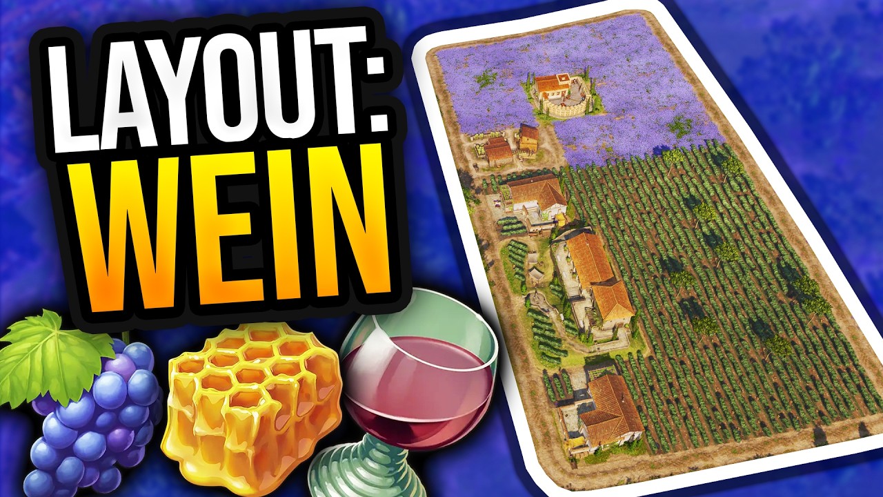 ⚓ Anno 117: WEIN LAYOUT (Einfach und Effizient) Tutorial