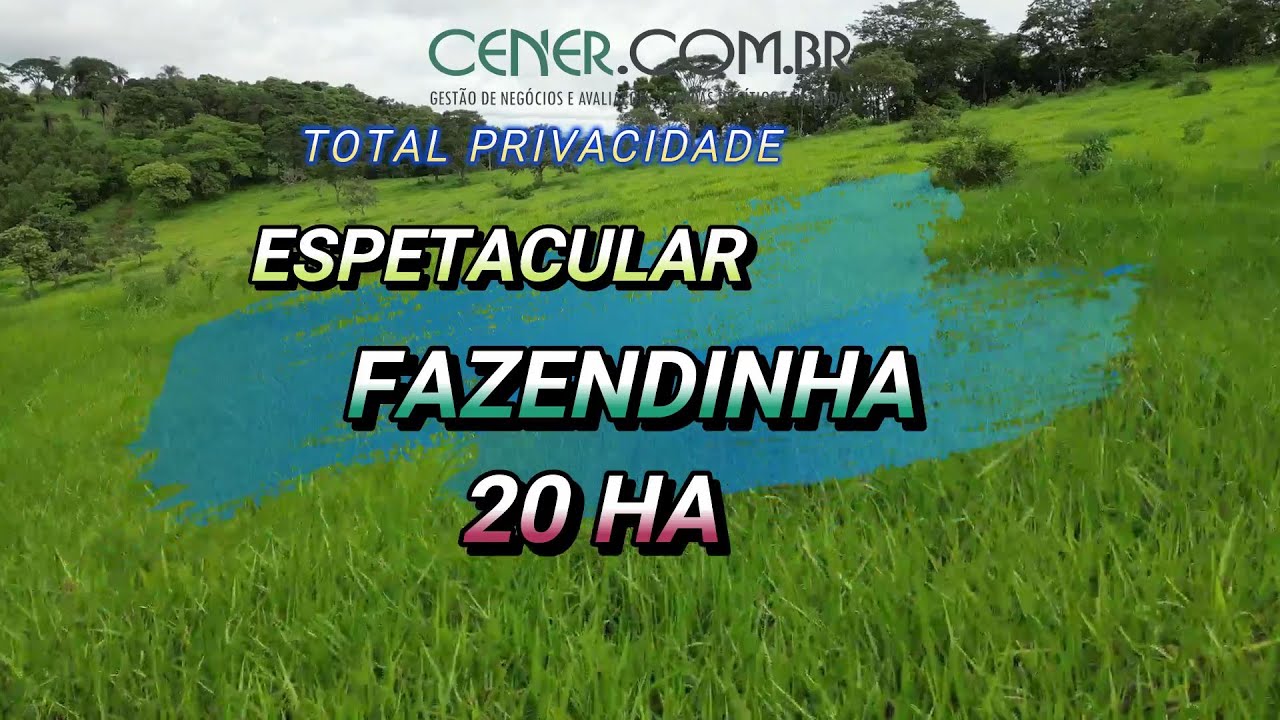 Fazendinha espetacular de 20 ha em local lindo e com privacidade a 70 km de B H por 1 500 mil