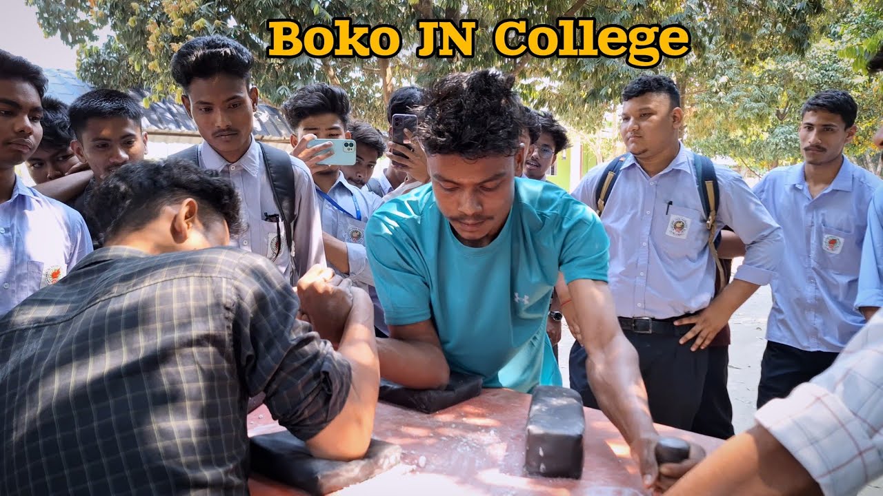 BELOW 65KG BOUTS 🔥 || BOKO JN COLLEGE ARMWRESTLING COMPETITION 2024 || #armwrestling #assam #college