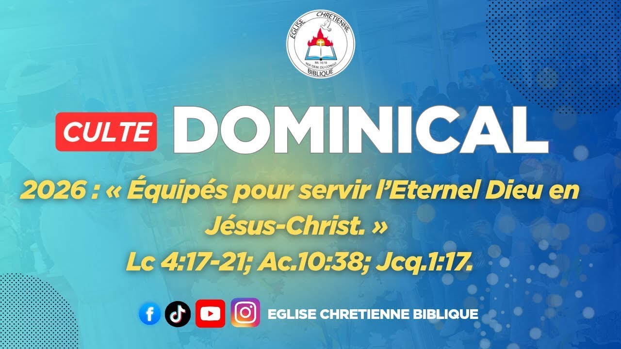 CULTE DOMINICAL DU 01 FEVRIER 2026 | AVEC L'EVEQUE GIHENYI WA'EL JEROME ABRAHAM