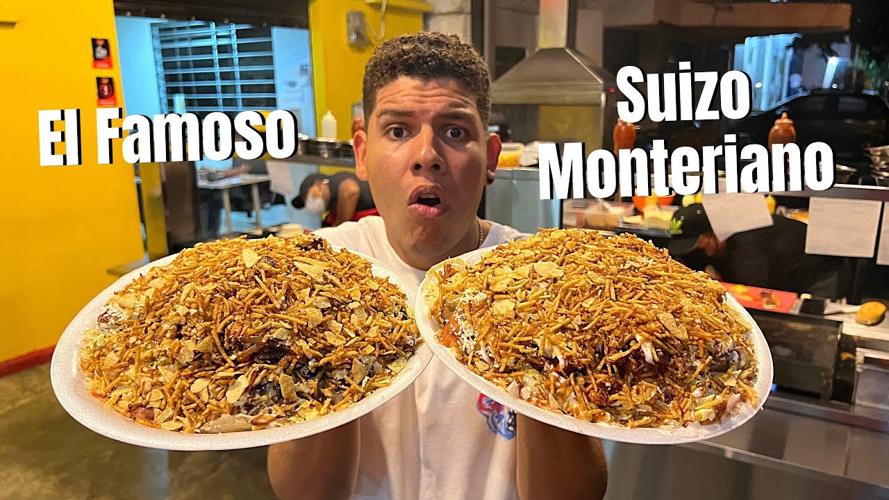 Probando el Famoso SUIZO de MONTERIA 🔥 Comida Rapida Colombiana