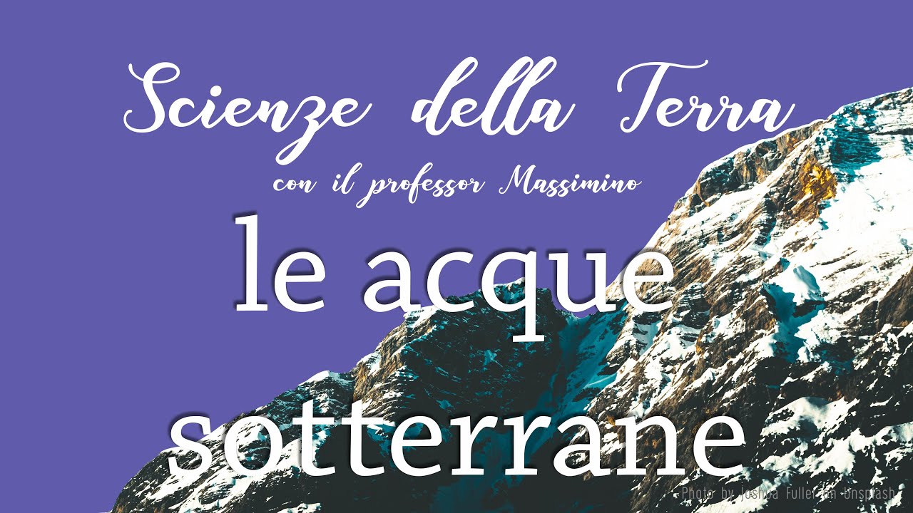 Le acque sotterranee [lezione 2]