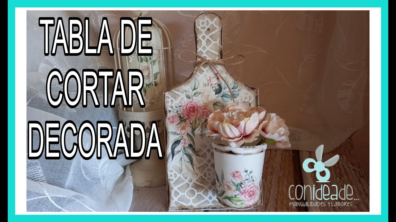 Mira 👀 que Idea para Decorar una Tabla de Cocina con Decoupage
