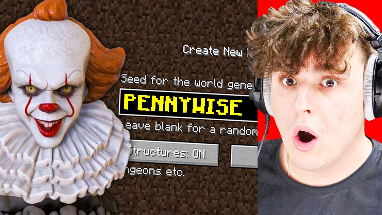 NIGDY NIE GRAJ na SEEDZIE PENNYWISE w MINECRAFT 💀!!