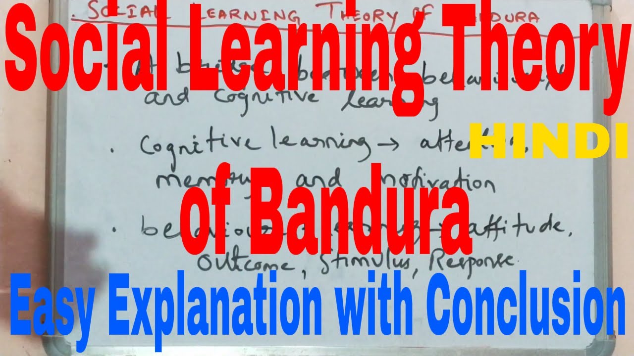 Social Learning Theory of Bandura|What is Social Learning Theory|Bandura ka Samajik Adhigam Siddhant