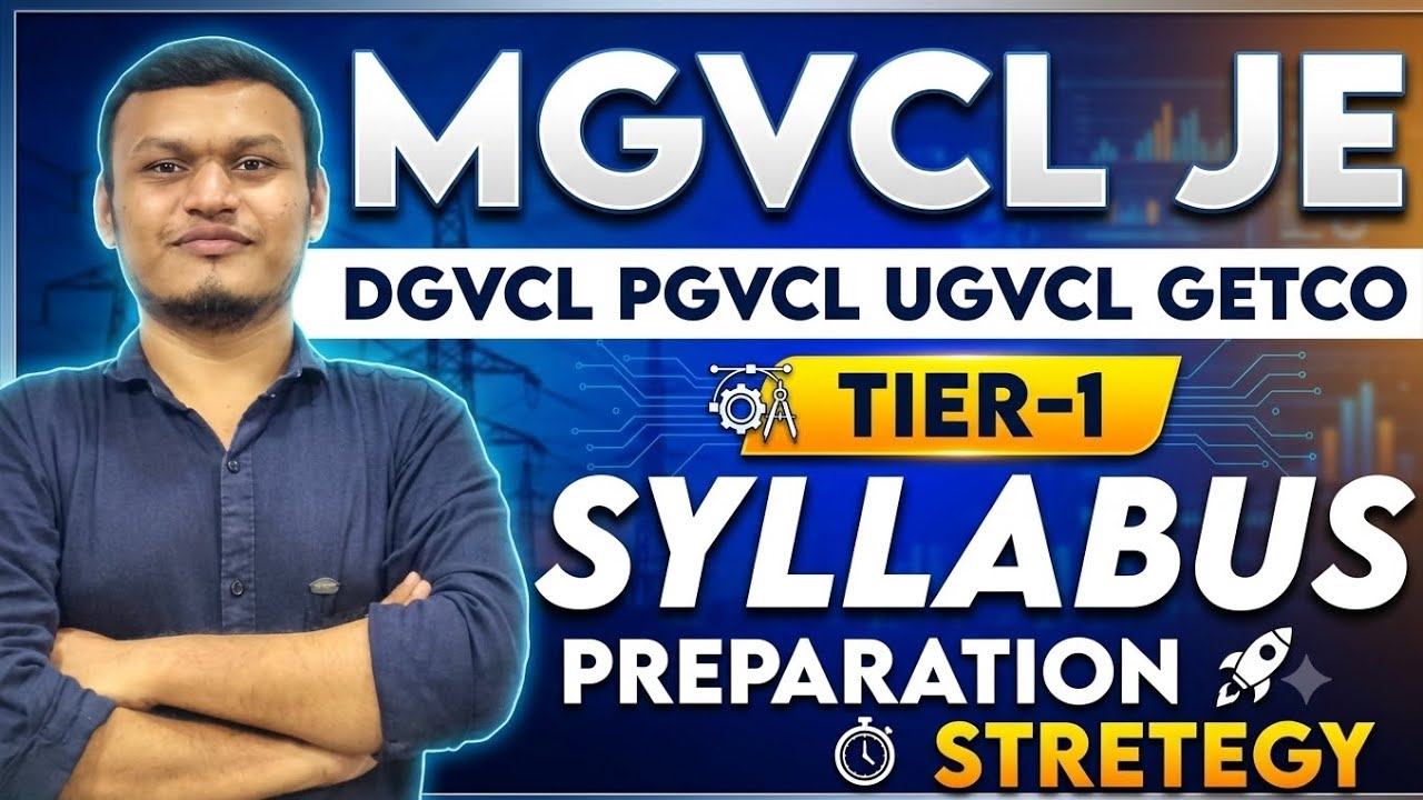 MGVCL JE Tier-1 syllabus and preparation strategy. #transientclasses #getco #mgvcl #pgvcl #ugvcl 