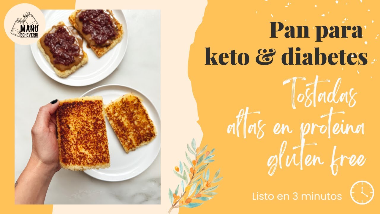 🍞PAN KETO Y SIN GLUTEN EN 2 MIN | PAN PARA DIABETICOS EN MICROONDAS | Manu Echeverri