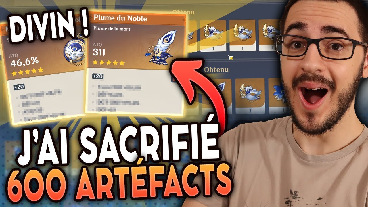 J'ai sacrifié 600 ARTÉFACTS pour ces pièces DIVINES ! | Genshin Impact