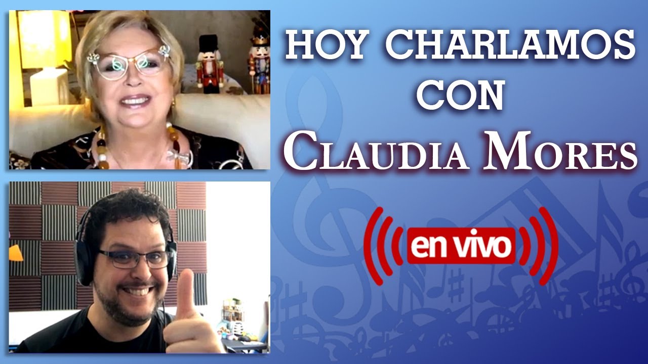 Gabriel Mores Charlando con Claudia Mores