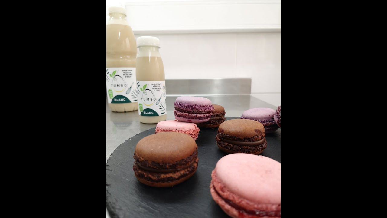 Macaron 100% végétal avec YUMGO Blanc
