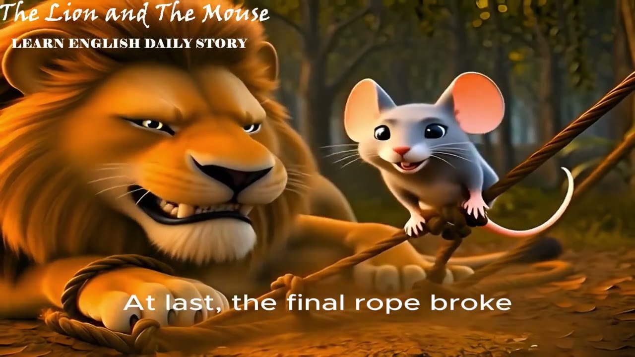 9)The Lion and the Mouse🌿Learn English Through Fun & Relaxing Stories | Daily English Practice