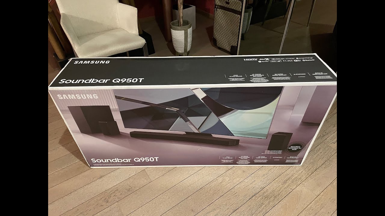 Samsung 9.1.4 Ch, Soundbar HW Q950T Unboxing and Dolby Atmos sound test