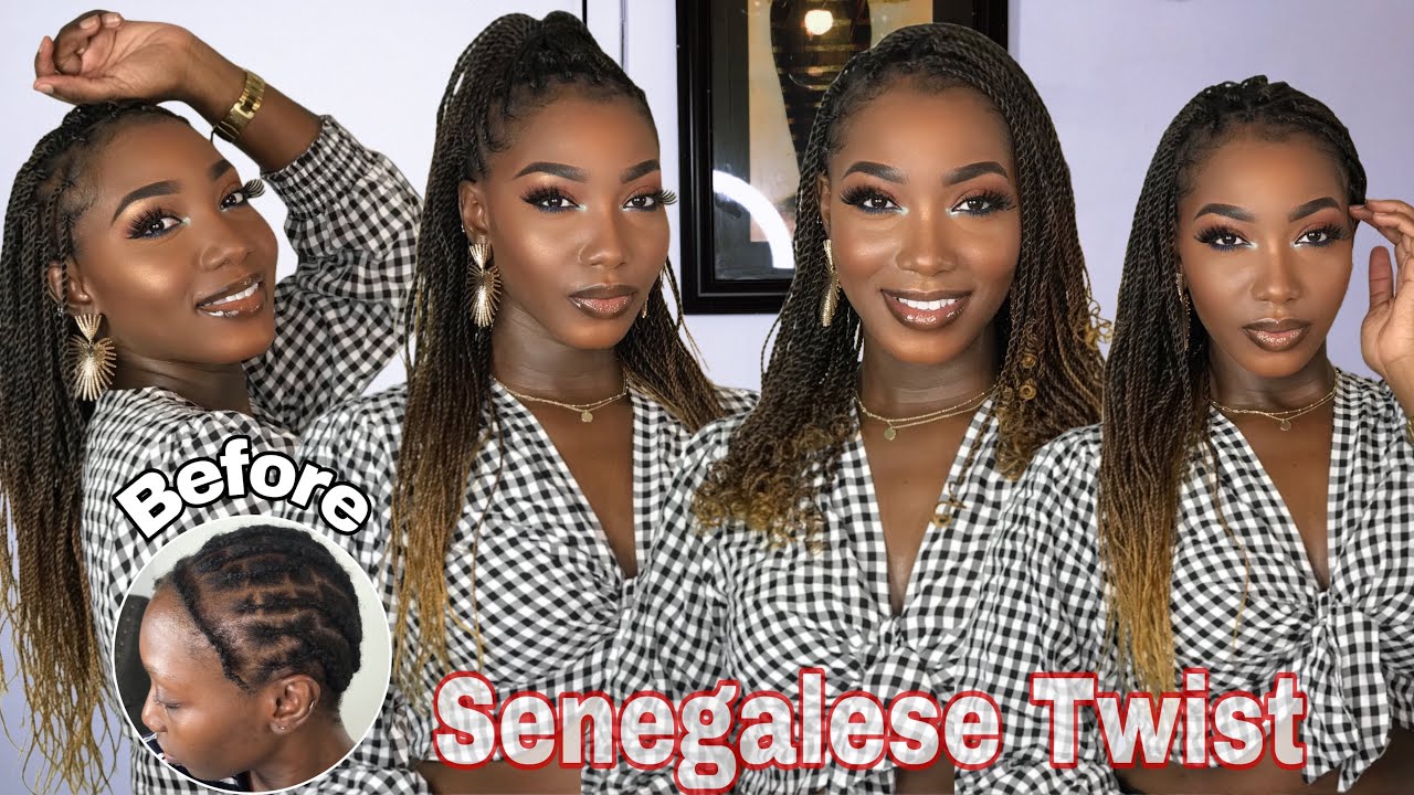 Crochet Senegalese Twist (no leave out) + New Braid Pattern ft.Mosina Hair |Jodi The Island Girl