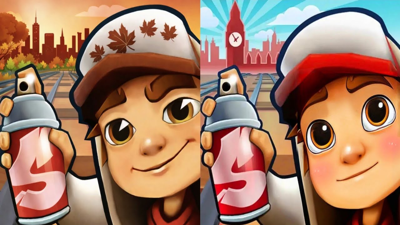Subway surfers : vancouver 2024 🆚 london 2026 Map Comparison