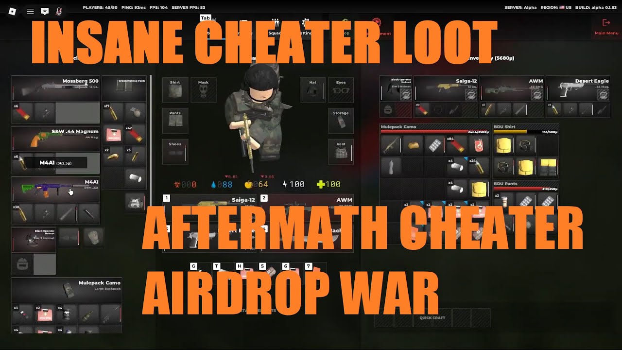 Aftermath Roblox: The Cheater Airdrop War