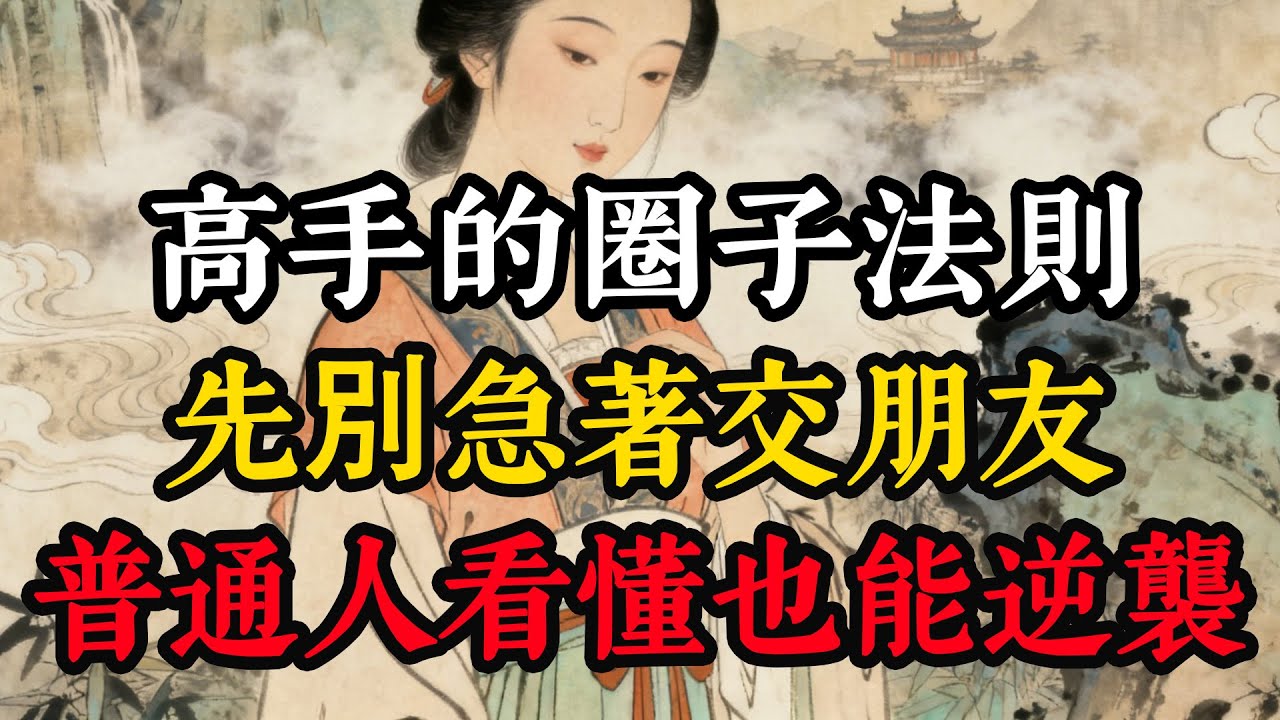 高手的圈子法則，先別急著交朋友，高手的第一步不是人脈，不是交友，而是佈局