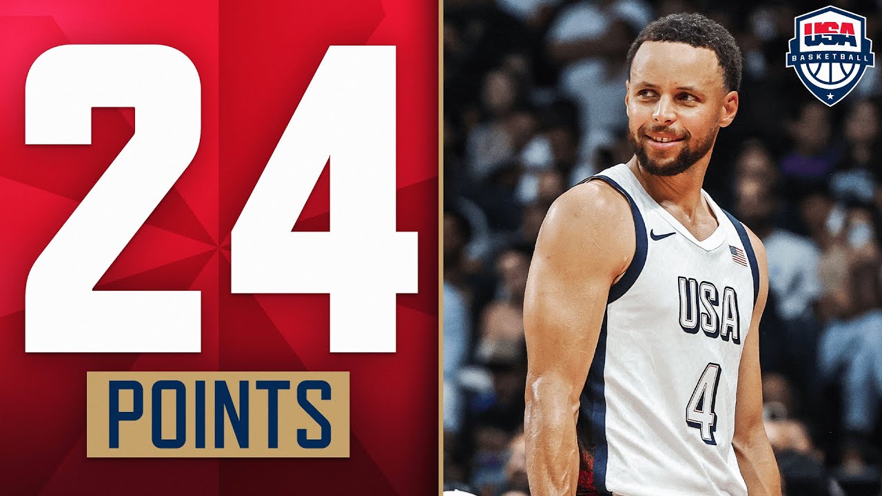 Stephen Curry GOES OFF vs Serbia! 👀 | July 17, 2024