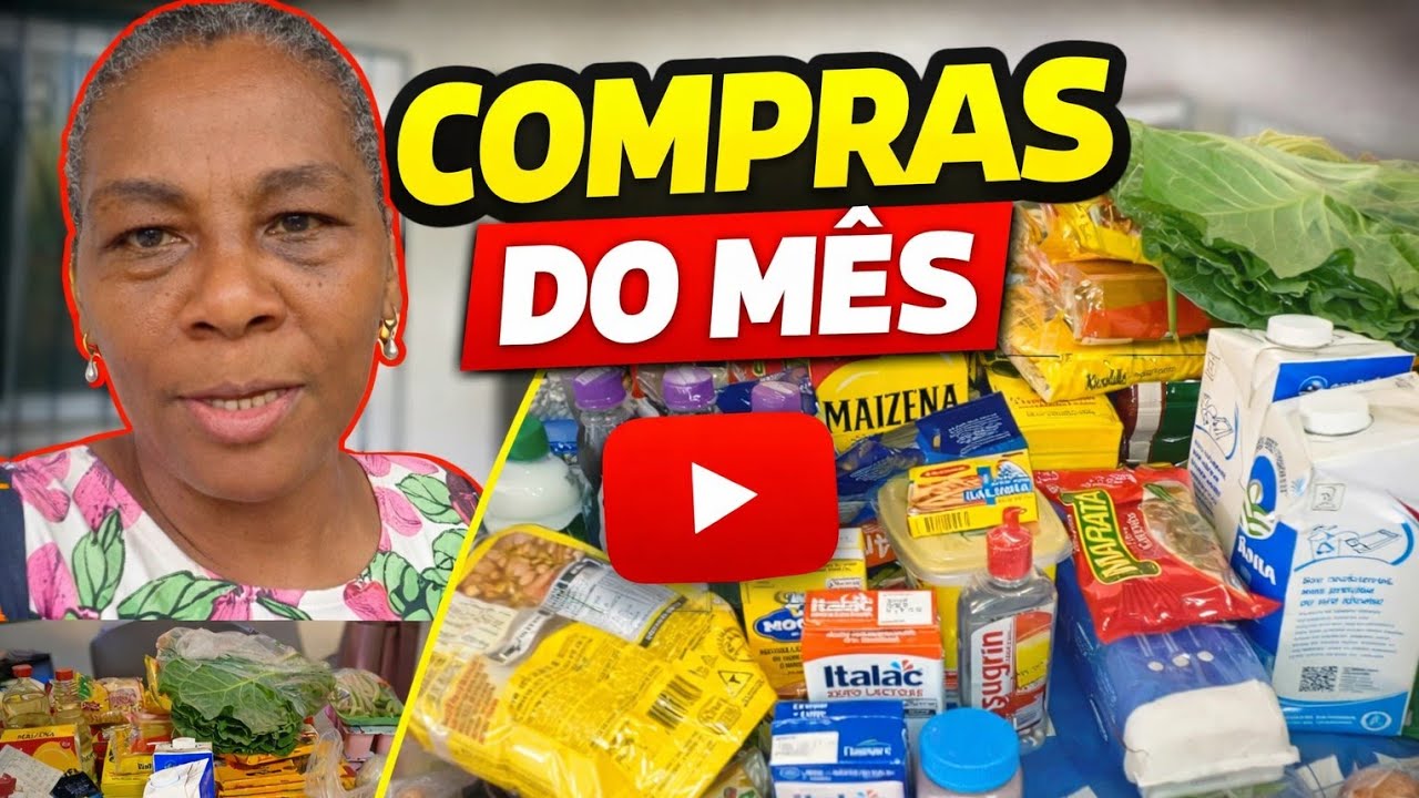  🛒 COMPRAS DE MERCADO PARA O MÊS INTEIRO | GASTANDO POUCO! 💸